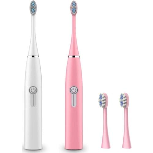 6 Mode Sonic Electric Toothbrush Adult Ultrasonic Automatic Travel Toothbrush AA Battery Powered Waterproof Tooth Brush Electric