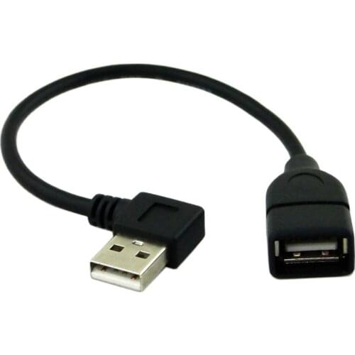 10cm 20cm 40cm USB 2.0 A Male to Female 90 Angled Extension Adaptor cable USB2.0 male to female right/left/down/up cable cord