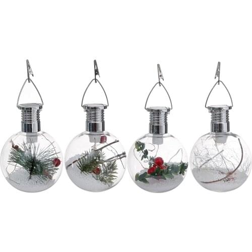 2019 Christmas Decorative Light Lower Consumption Solar Bulbs Light Xmas Tree Hanging Pendant Bulbs For Navadad Christmas Decor