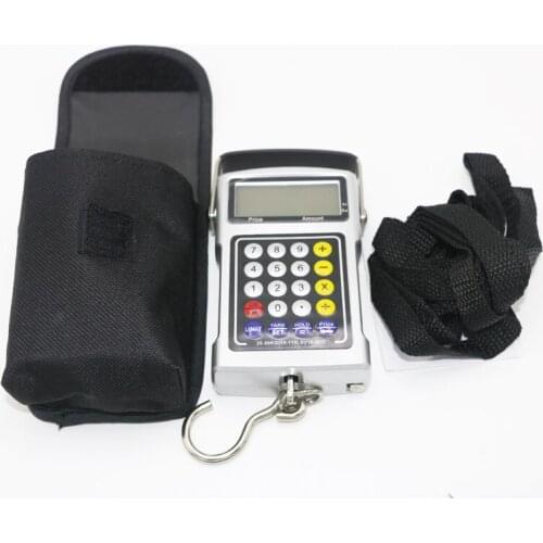 3pcs/lot 7 in 1 portable 50kg scales / Fish Luggage electric scale / weighing with a calculator and tape measure backlight