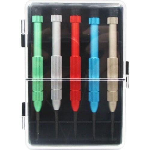 5 in 1 Screwdriver Set Opening Tools Kit for Mobile Phone with Metal Handle 0.6Y 0.8 1.5 2.0 T5 T6 Screw Driver Repair Tool