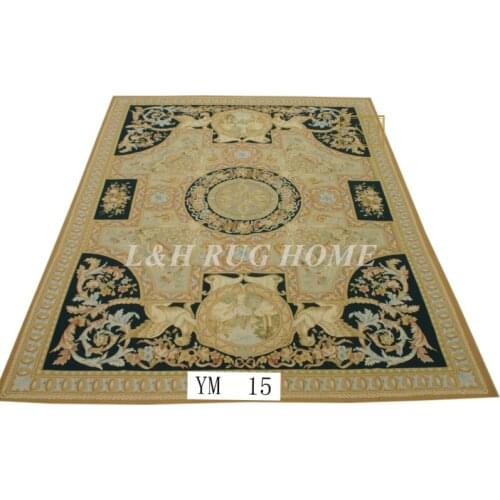 Free shipping 8'x10' Aubusson rugs woolen carpets red design, French Aubusson Carpet, handwoven carpet