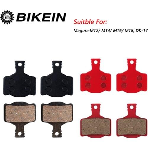 BIKEIN 4 Pairs High Quality Bicycle Disc Brake Pads For Magura MT2 MT4 MT6 MT8 DK-17 Mountian Bike Resin Ceramic Brake Pad