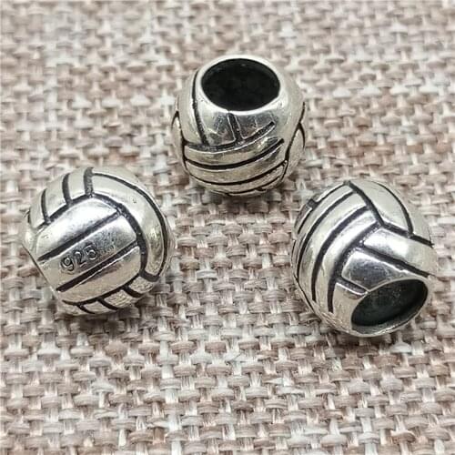 925 Sterling Silver Bowknot Knot Large Hole 5mm Beads for Bracelet