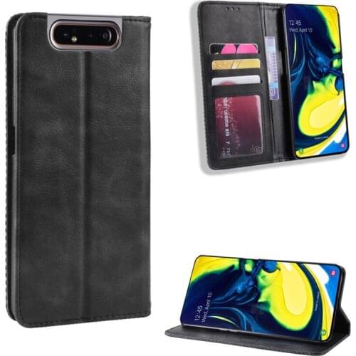 Flip Cover For Samsung Galaxy A80 Case Wallet Card Stand Magnetic Book Cover For Samsung A80 A805F A805 SM-A805F Phone Cases