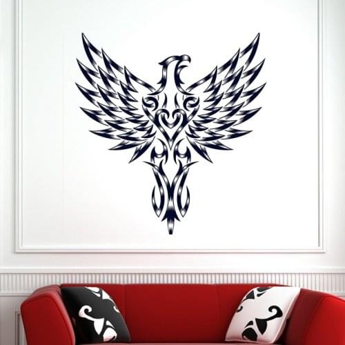 Skull Hawk Sticker Punk Death Decal Devil Poster Name Car Window Art Wall Decals Parede Decor Mural Hawk Rock Decal