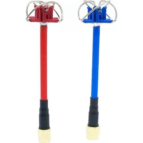 FPV 5.8G 3dBi 4 Leaf Clover AV Transmission RHCP Antenna SMA / RP-SMA Red Blue For Aomway Camera 5.8G FPV reciver Racing Drone