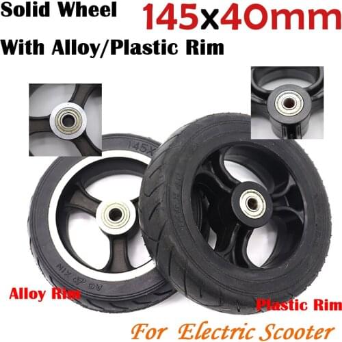 6Inch Wheel 145x40 Solid Tire with Alloy Rim/Plastic Hub for Mini Electric Scooter Fastwheel F0,jackhot,Nes carbon fiber scooter