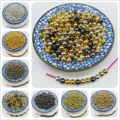 3/4/6/8/10mm BBC Plating Beads Round Loose Acrylic Spacer Beads For Jewelry Making DIY Charms Bracelet Earring Necklace Making