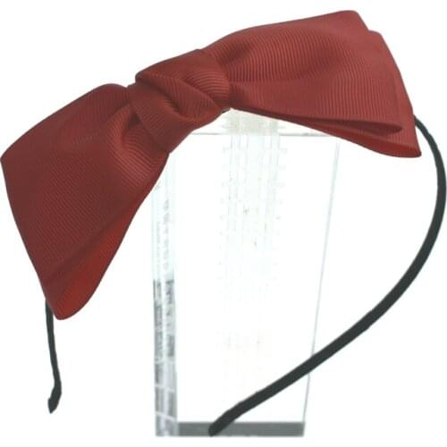 Korean Fashion Elegant Solid Color Tussores Headband Cute Women Girls Flower Flora Bow headdress Hoop Fantastic Hair Accessories