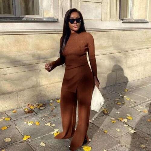 Ueteey New Two-piece Casual Solid Elegant Women Pant Set