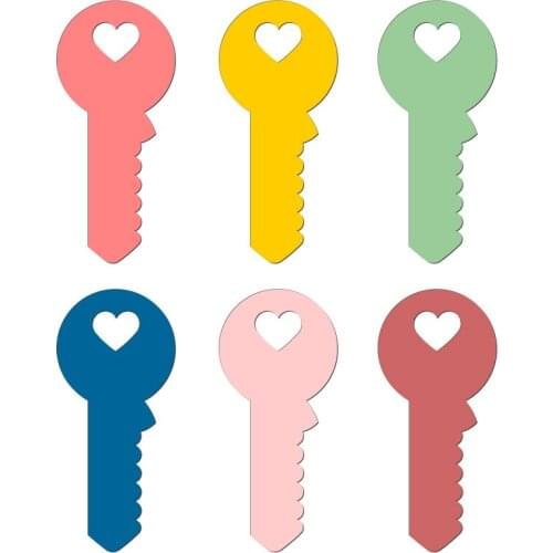 New Key pendant Wooden Die Scrapbooking C3023 Cutting Dies Multiple Sizes Compatible With Most Die Cutting Machines