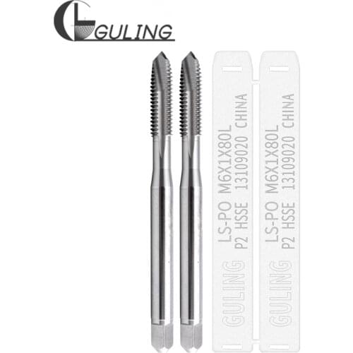 HSSE Metric Long Shank 80MM 100MM 150MM Spiral Pointed tap M2 M2.5 M3 M3.5 M4 M5 M6 M8 M10 M12 X0.4 X1 X1.5 Machine thread Taps