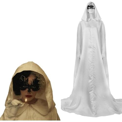 Cruella Cloak Cosplay Costume Halloween Carnival Party Suit