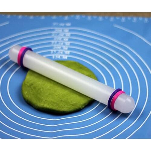 23cm Plastic White Non-stick Glide fondant rolling pin Cake Dough Roller Decorating Cake Tools