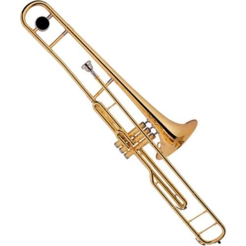 Popular grade gold lacquer brass body Piston Valves Alto Trombone