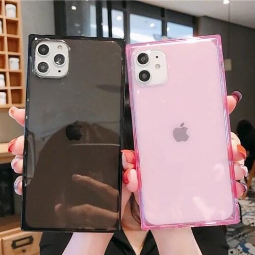 Clear TPU Silicone Candy Colour Phone Case For iPhone 12 Mini 11 Pro Max X XS XR 7 8 6 6S Plus Shockproof Soft Cover