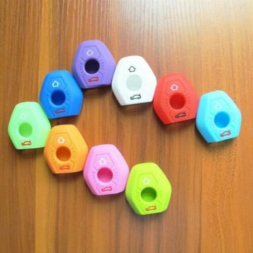 Silicone Car Key Cover Holder Case For BMW X5 Z3 Z4 3 5 7 Series 1998 To 2005 Colorful 1pc Car-Styling Auto Accessories