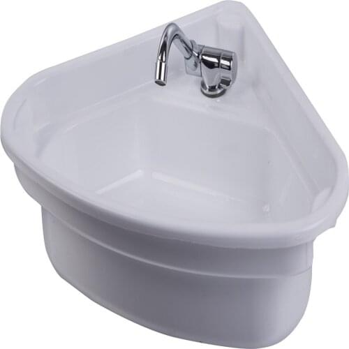 480*480*145mm Triangular White Acrylic Sink GR-Y007B Boat Caravan RV Camper