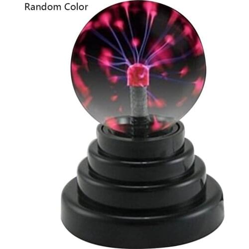 Magic Plasma Ball Touch Sensitive Glass Lightning Sphere Classic Novelty Retro Fun Toy Gadget Mains Operated Lamp for Home