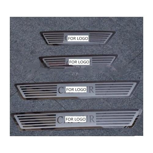 For Renault Captur Door Sill Scuff Plate Guard Stainless Door Sills Pedal Protector Car Styling Accessories Stickers 2015 2016