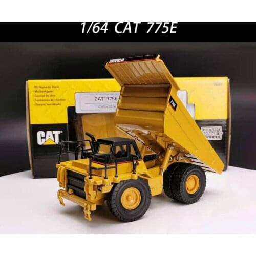 1/64 Scale CAT 775E Dumps Engineering Alloy Truck Model Metal Diecast Toy Vehicle for Collection Gift Collectible Toys Souvenir