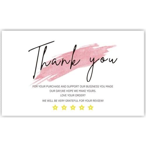10-30pcs Thank You For Your Order Mini Card Pack Thank You For Supporting Small Business Card Multipack Small Business Note Card