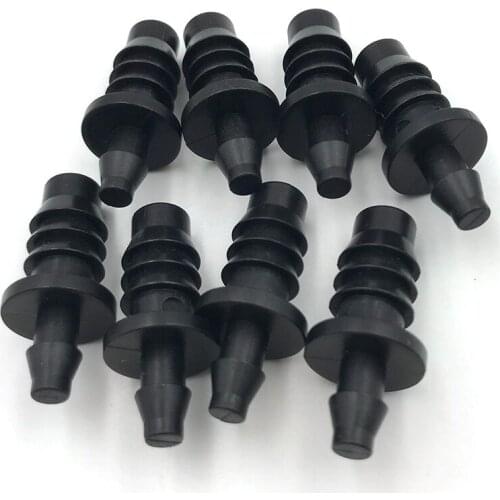100pcs 4mm/8mm Waterpipe Plugs Hose End Connectors Plastic Hose Plugs Functional Pipe Fitting Barb Hose Tail Connector
