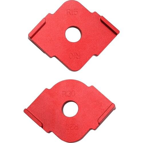 2pcs Half Round Corner Radius Quick Jig Positioning Template R-angle Locator Aluminum Alloy Engraving Machine for Woodworking