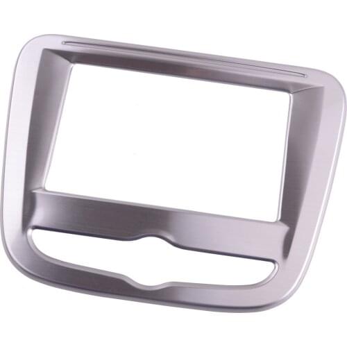 7" Stainless Steel Dashboard GPS Navigation Panel Trim Central Console Cover Frame Fit for Chevrolet Equinox 2021 2020 2019 2018