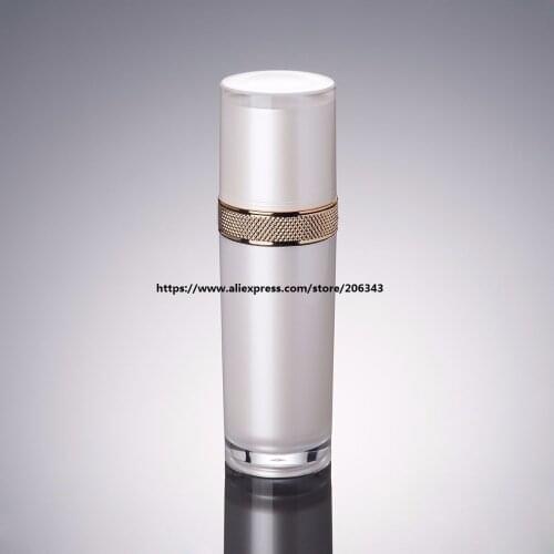 100ml pearl white acrylic/plastic bottle for serum/lotion/emulsion/foundation/skin care bottle cosmetic packing