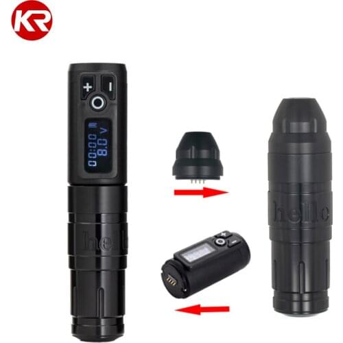 Wireless Pen Tattoo Battery Pen Power Pack Rotary Machine Gun Japan Coreless Motor Digital Display Makeup Pen Needle Cartridge