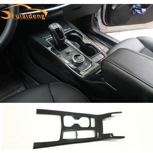 For Cadillac XT4 2018-2020 ABS Carbon Fiber Interior Central Console Gear Shift Box Panel Cover Trim Car Accessories