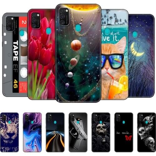 For Samsung Galaxy M30s Case Soft silicon Phone Cover for Samsung M30s M 30s SM-M307 back Bumper Funda black tpu case