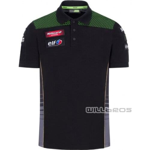 Motocross Racing T shirts For Kawasaki Quick Dry Moto Polo Shirt Polyster Summer Short Sleeve Mens