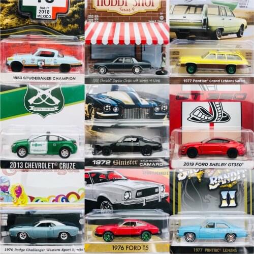 Green light 1:64 Chevrolet Green wheels Ford Collection Metal Die-cast Simulation Model Cars Toys