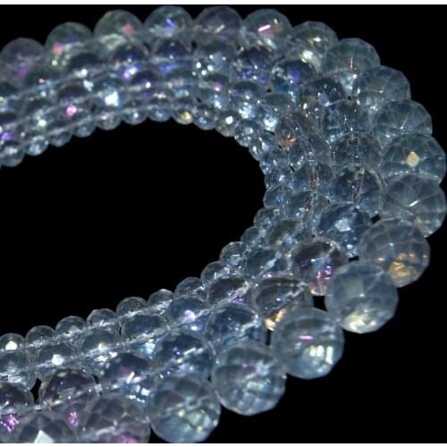 Faceted Natural Stone Glass Quartzs Crystal Stone Loose Round Beads 6 8 10 12 MM Pick Size For Jewelry Making Diy Bracelet