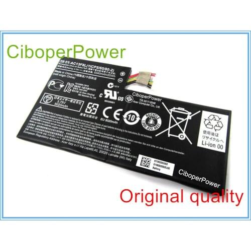 Original Laptop Battery for Tab A1-a810 Ac13f3l AC13F8L Battery 3.75v 20Wh