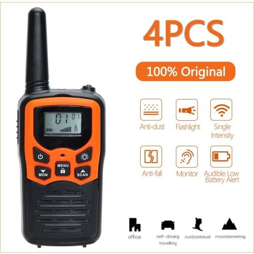 ABBREE T5 Mini Walkie Talkies Long Range Two Way Radios for Hiking Camping Outdoor Activities Up to 8KM VOX Bulit-in Flashlight