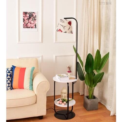 Living room bedroom bedside coffee table floor lamp multi-color versatile lampshade remote control lamp