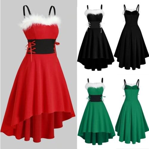 S-5xl Plus Size Dress Women Christmas Dress Patchwork Dresses Bandage Long Sleeve Asymmetric Off Shoulder Dress Платье Vestidos