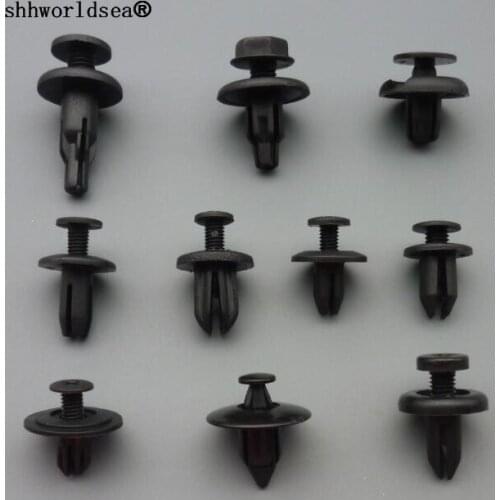 Shhworldsea Car 6mm7mm8mm Hole Plastic Rivets Fastener Push Clip Black Auto Vehicle Door Trim Panel Retainer Fastener Clips