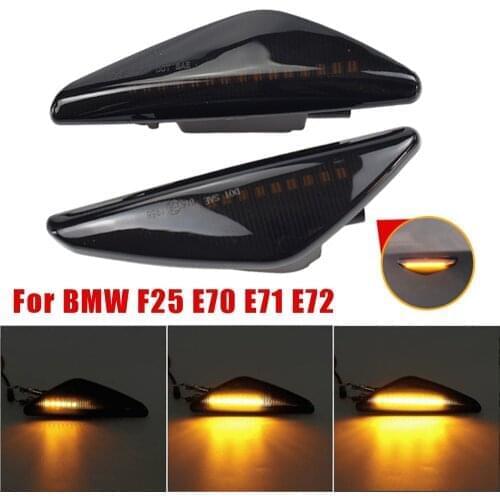 For BMW X3 F25 X5 E70 X6 E71 E72 2007-2019 LED Dynamic Side Marker Turn Signal Light Sequential Blinker