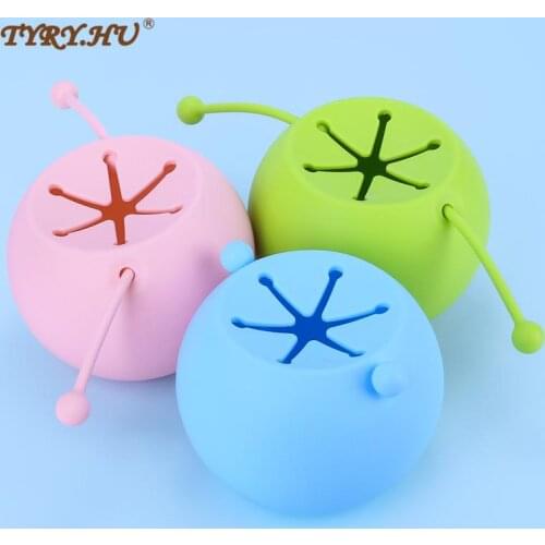 TYRY.HU 10PC New Baby Silicone Snack Cup Portable Food Storage Box BPA Free Silicone Soft Baby Feeding Learning Trainer Cup
