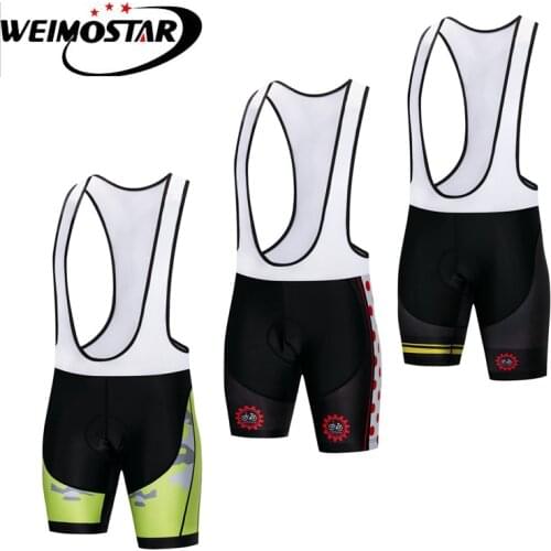 Weimostar Mens Cycling Bib Shorts 3D Gel Padded Cycling Shorts Pad Bike Bicycle Tight Riding Bib Shorts Bicicleta Ciclismo