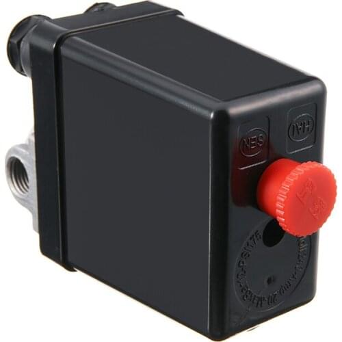 1pc 175PSI 20A Air Compressor Switch Control Air Pump Compressor Pressure Control Automatic Switch Valve 4 Port