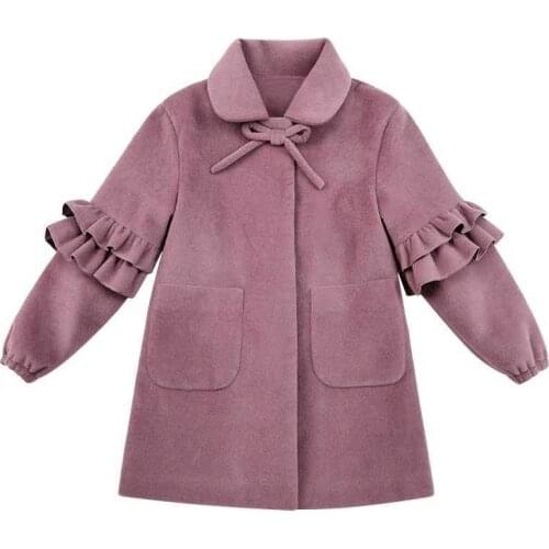 Winter Autumn Woolen Coat Girls Thick Children Clothing Fashion Girls Outerwear Coats