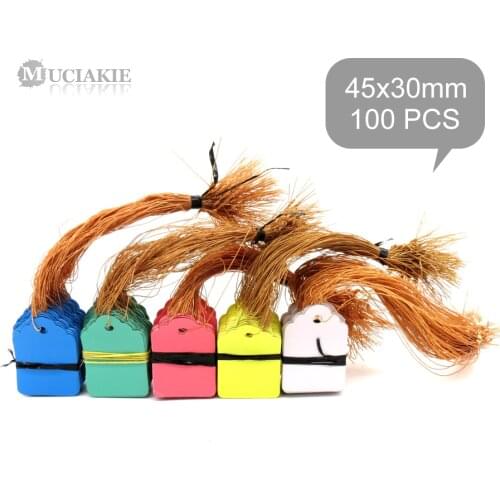 100PCS 45x30mm Washable Waterproof Plant Markers Garden Labels Hanging Herbs Vegetables Bonsai Seedings Light Tags