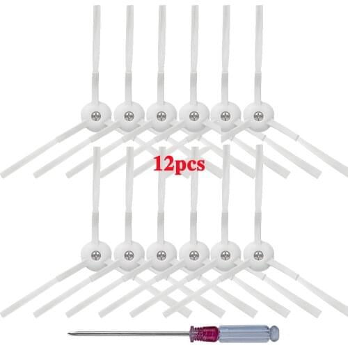 12pcs Side Brush Replacement For Xiaomi Mijia G1 MJSTG1 Sweeping Mopping Robot Vacuum Cleaner Parts