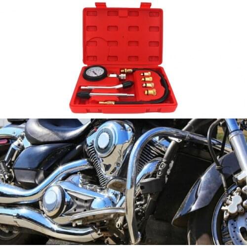 8Pcs/Set Universal Multifunctional Car Motor Engine Cylinder Pressure Compression Tester Gauge Tool Car Inspection Tools